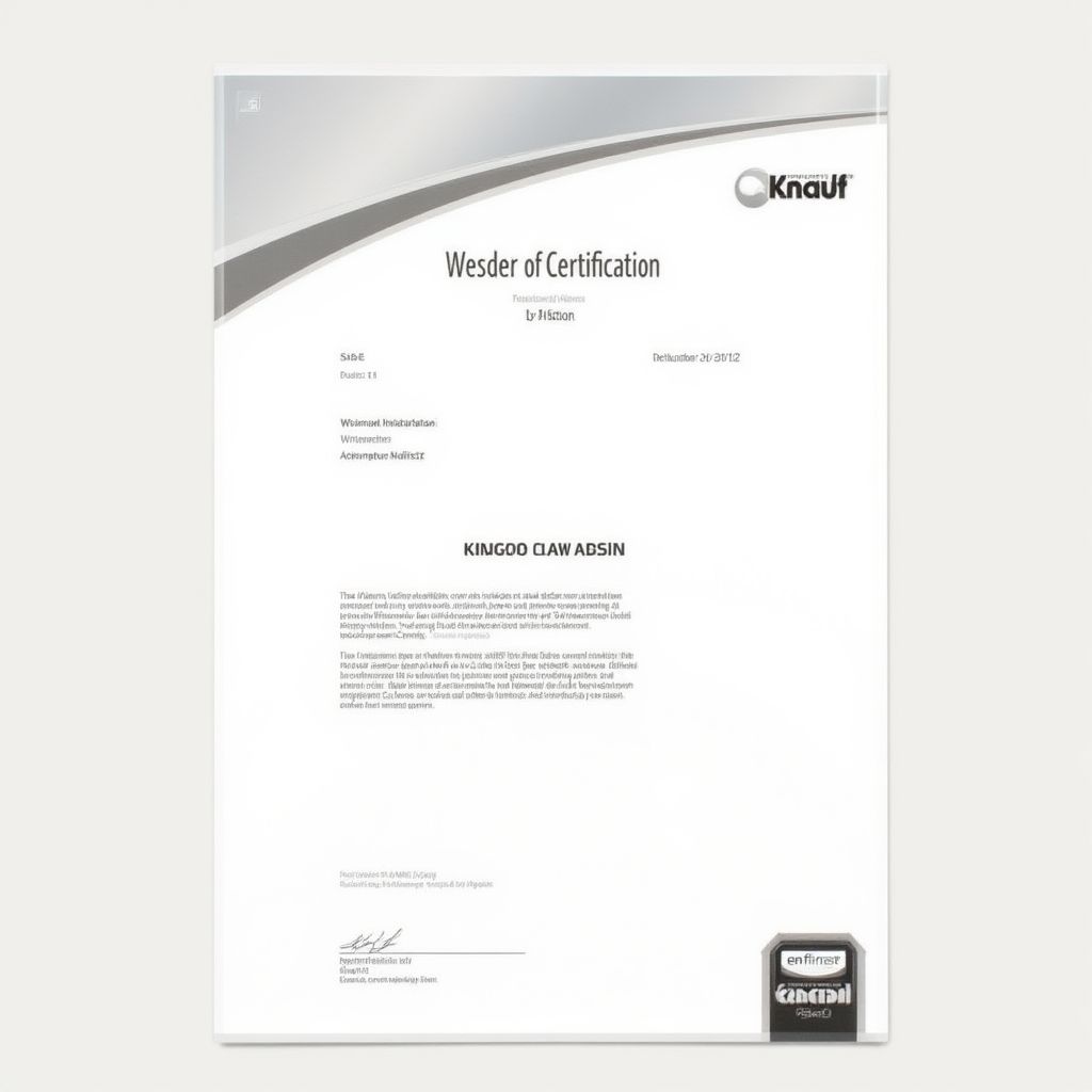 Certifikát Knauf